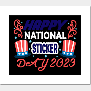 Happy Sticker Day 2023 Posters and Art